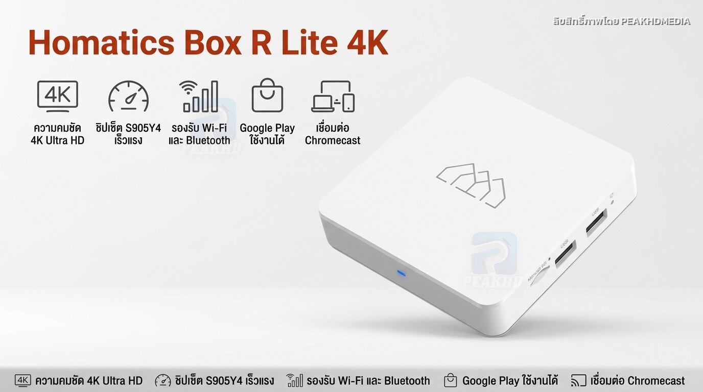 รีวิว Homatics Box R Lite 4K: กล่อง Android TV จิ๋ว ประหยัดพลังงาน รับรอง Netflix แท้
