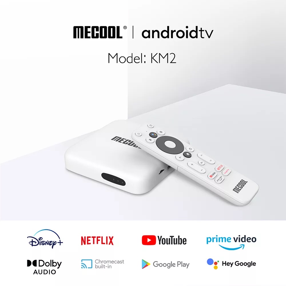 Mecool KM2 กล่อง Android TV box Ram 2GB/Rom 8GB รุ่นใหม่ ปี 2022