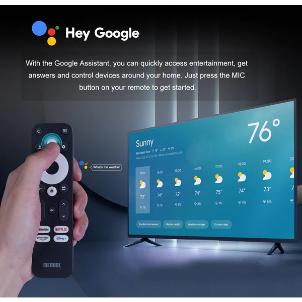 Mecool KM7 PLUS รุ่นใหม่ล่าสุด Android 11 S905Y4 Ram 2GB / 16GB OS : Google TV มีใบอนุญาต