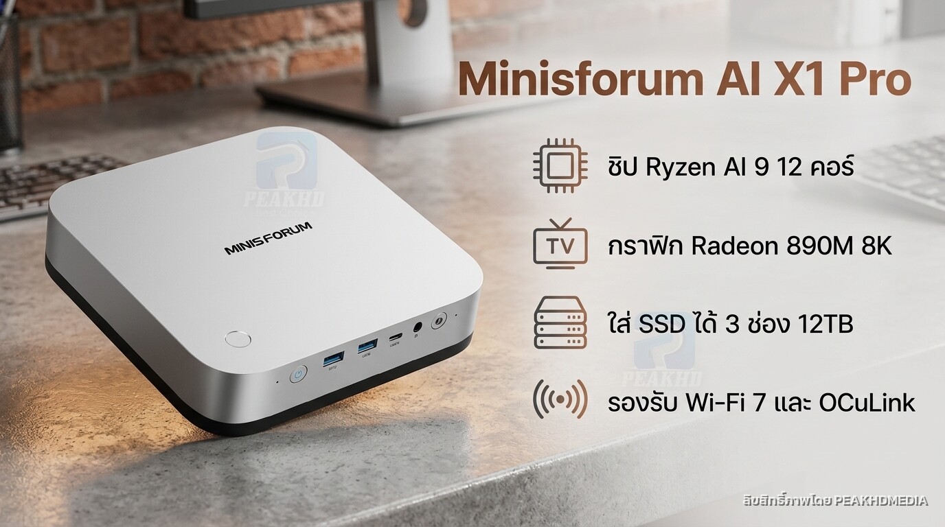 รีวิว Minisforum AI X1 Pro: AMD Ryzen AI 9 HX 370 หรือ HX 470 — สเปก ผลทดสอบ Benchmark