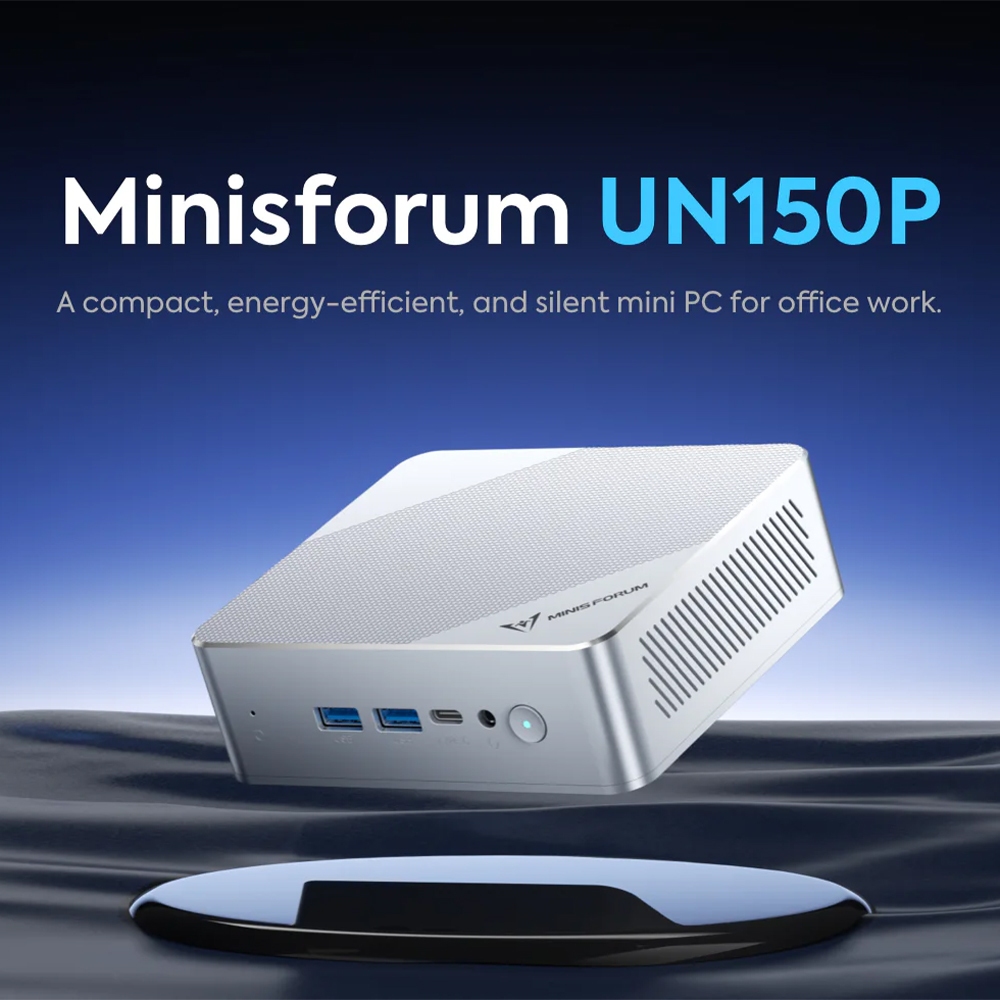 MINISFORUM UN150P ใหม่ Intel Twin Lake N150 CPU ขนาด RAM 16GB DDR4 ROM 512GB M.2 2280 PCIe
