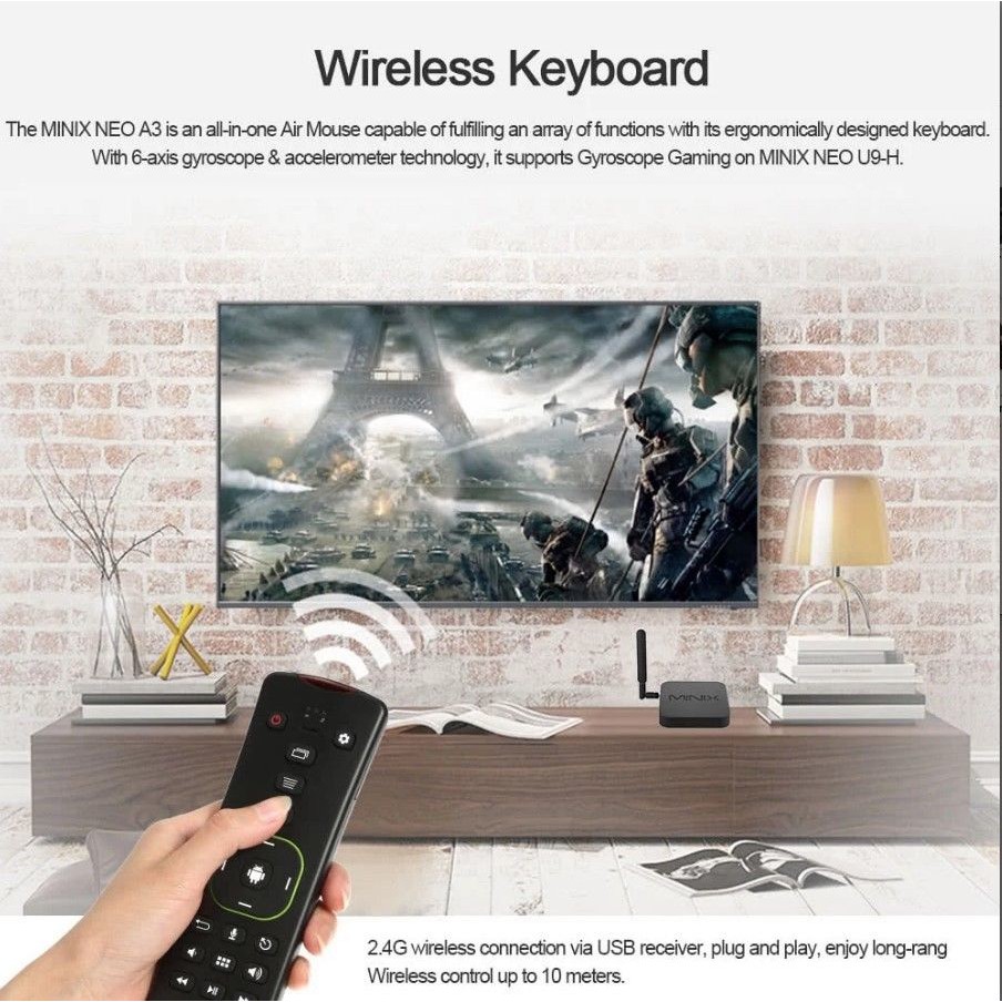 MINIX AIR MOUSE A3 รุ่นใหม่ เมจิครีโมท สำหรับใช้กับกล่อง Android และ PC