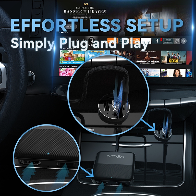 Minix CA361 Wired CarPlay to HDMI-IN Adapter อะแดปเตอร์เชื่อมต่อ CarPlay ในรถ รองรับ TV Stick