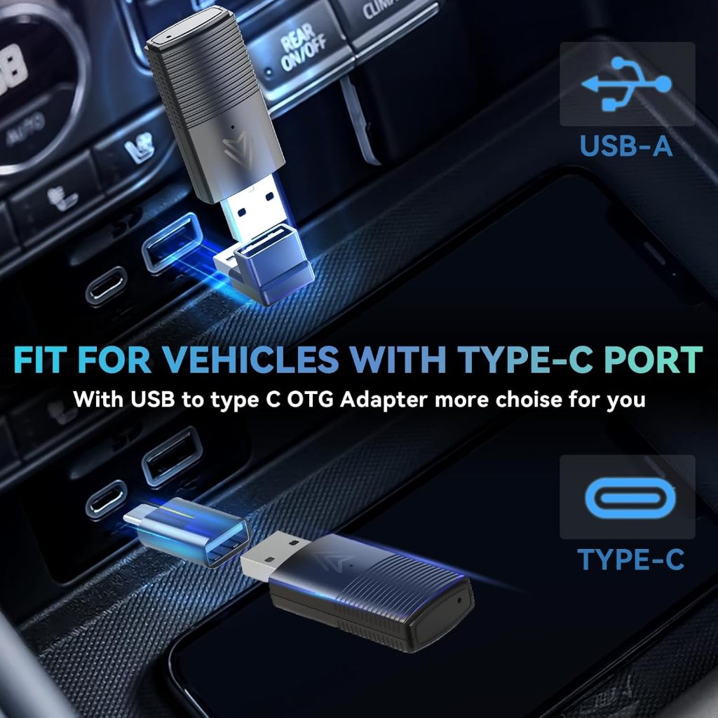 Minix CP86-AA CarPlay Dongle Stick ตัวรับสัญญาณสำหรับ Carplay / Android เชื่อมต่อแบบไร้สายกับมือถือ