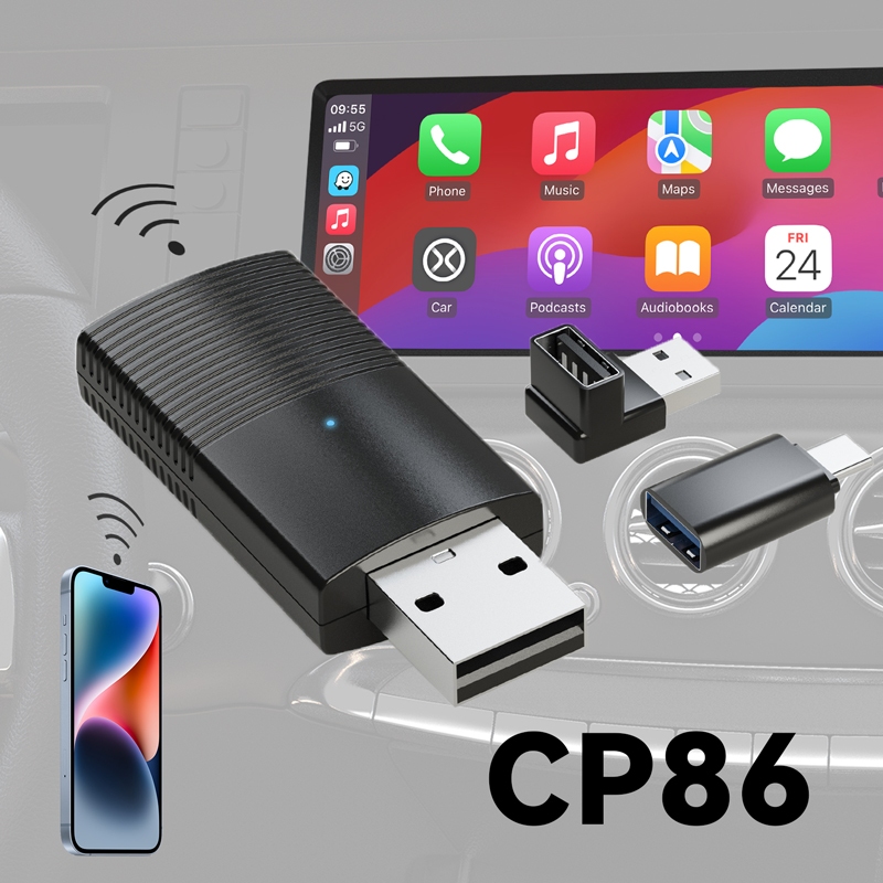 Minix CP86 CarPlay Dongle Stick ตัวรับสัญญาณสำหรับ Carplay / iOS เชื่อมต่อแบบไร้สายกับมือถือ