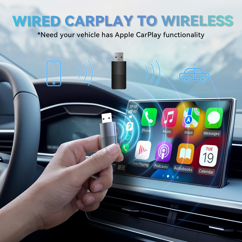 Minix CP86 CarPlay Dongle Stick ตัวรับสัญญาณสำหรับ Carplay / iOS เชื่อมต่อแบบไร้สายกับมือถือ