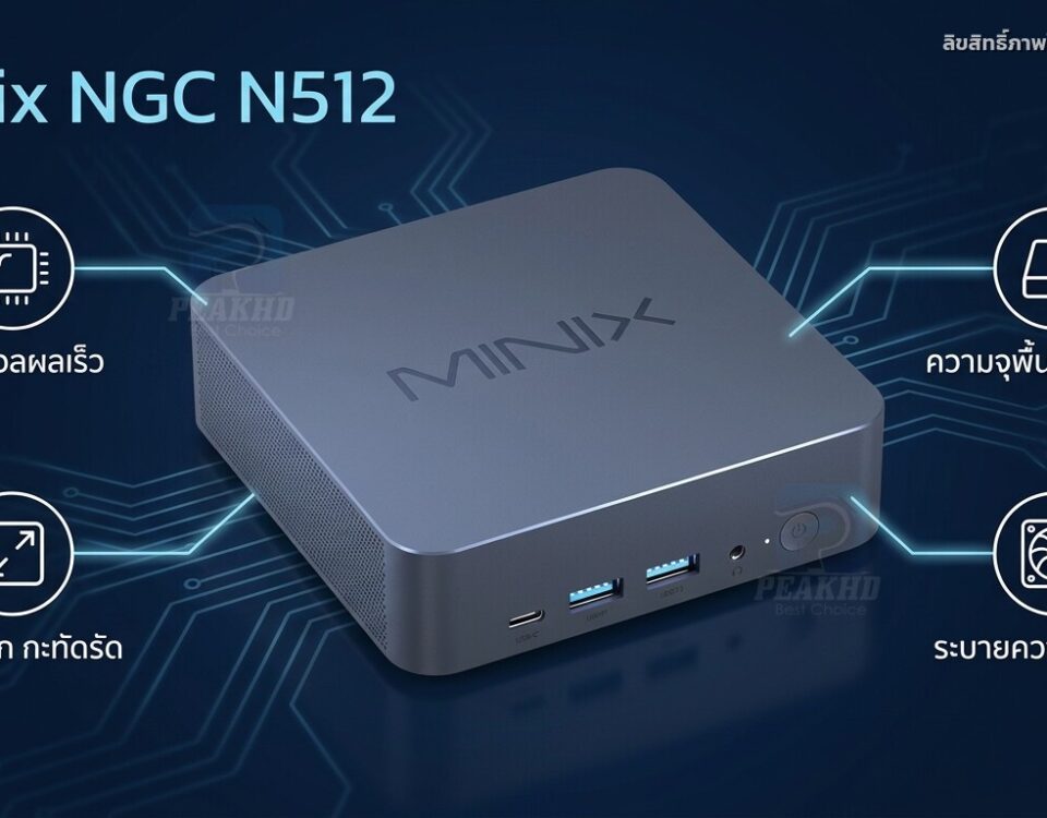 รีวิว Minix NGC N512: มินิพีซี Intel Core i5-12600H SSD 512GB รองรับ 4 จอ 4K มี Thunderbolt 4