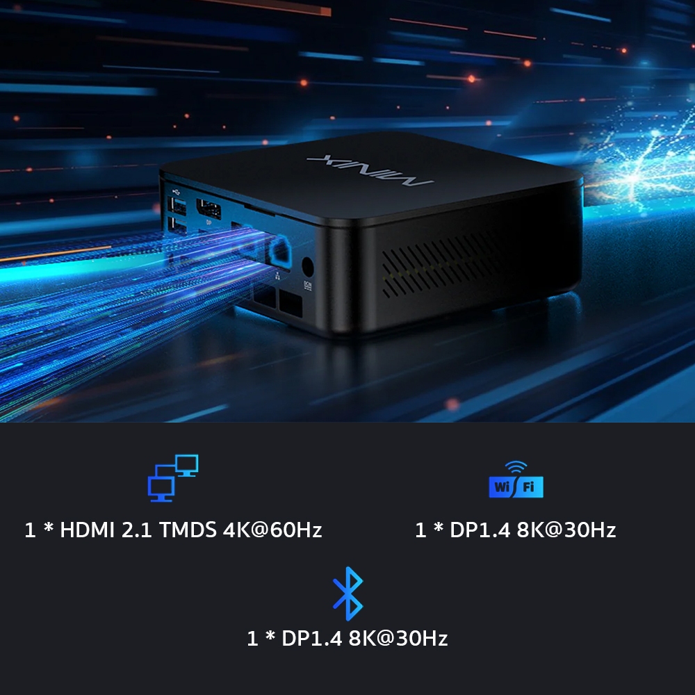 Minix NGC NR660 Mini PC รุ่นใหม่ล่าสุด หน่วยประมวลผล AMD Ryzen™ 5 6600H ความจุ RAM 16GB / ROM 512GB