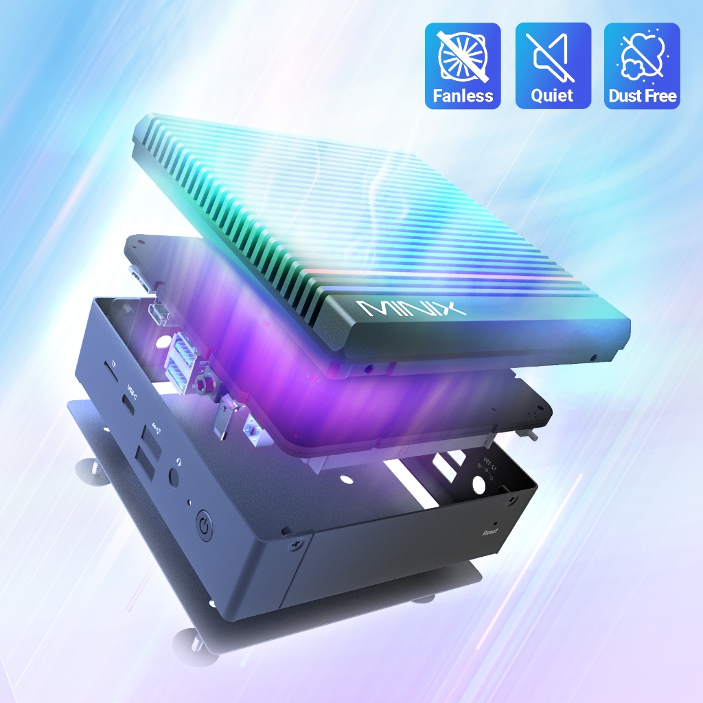 Minix Z100-0dB Fanless Mini PC มาพร้อม Ram 8GB / Rom 256GB SSD Window11 PRO