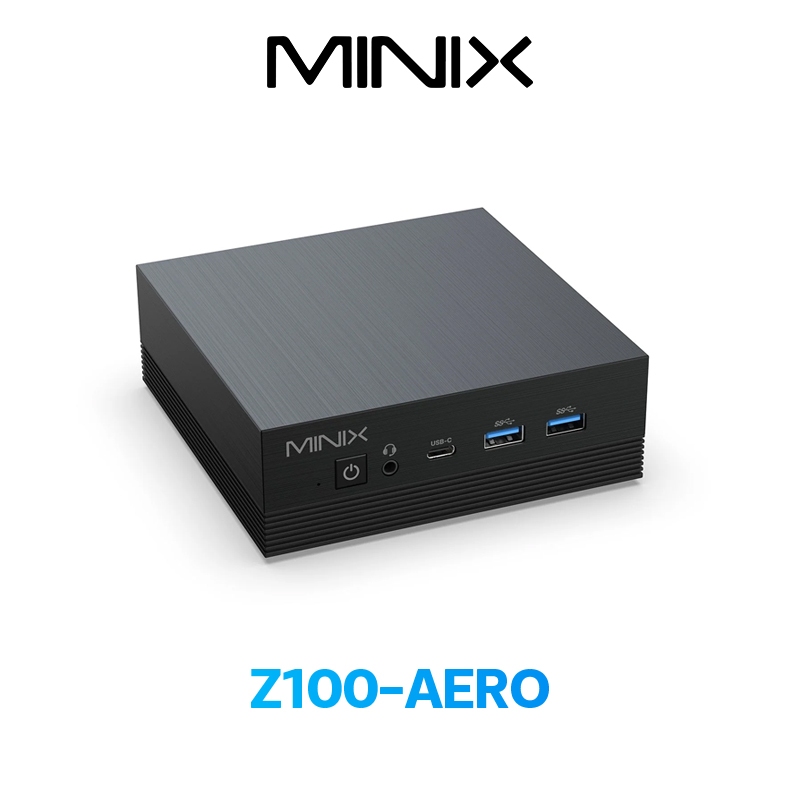 Minix Z100-AERO Mini PC Intel® Alder Lake-N100 พร้อม RAM 16GB/SSD 512G และ Win11 PRO คอมพิวเตอร์ขนาดเล็ก