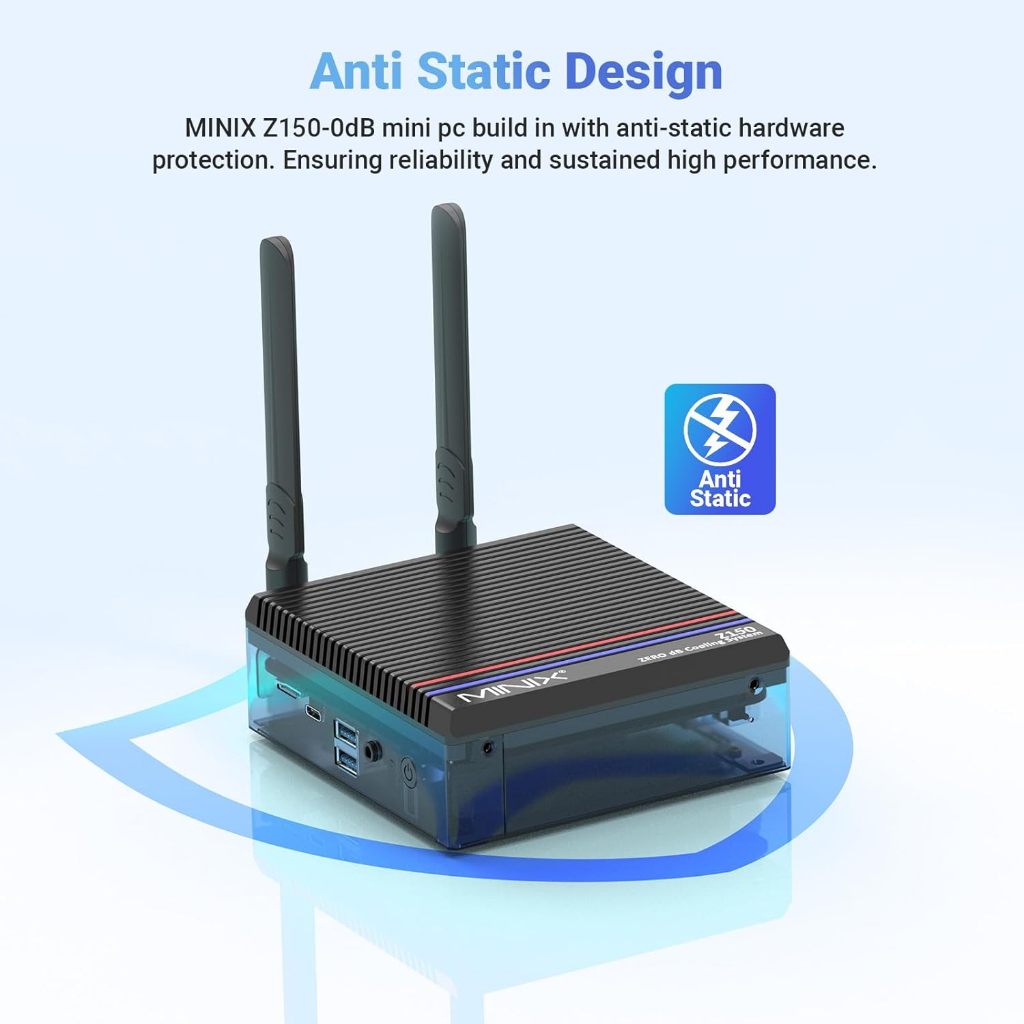 Minix Z150-0dB Fanless Mini PC ไร้พัดลม Window11 PRO ความจุ Ram 16GB / Rom 512G SSD