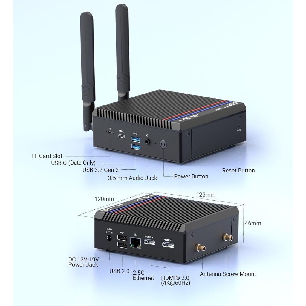 Minix Z150-0dB Fanless Mini PC ไร้พัดลม Window11 PRO ความจุ Ram 16GB / Rom 512G SSD