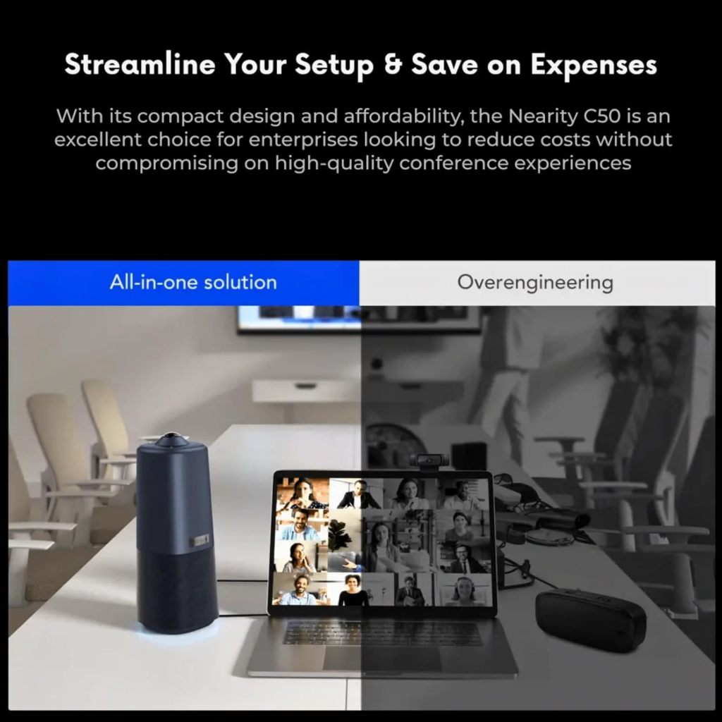 (ใหม่ 2026)กล้อง Nearity C50 Video Conferencing Camera for Seamless Hybrid Meetings สำหรับการประชุม