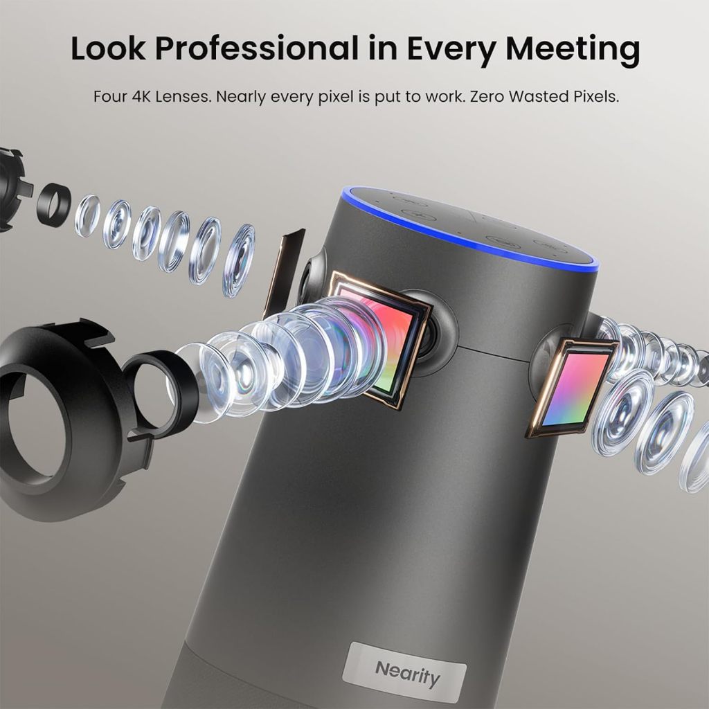 (ใหม่ 2026)กล้อง Nearity C60 360 Alien Video Conferencing Camera for Seamless Hybrid Meetings สำหรับการประชุม