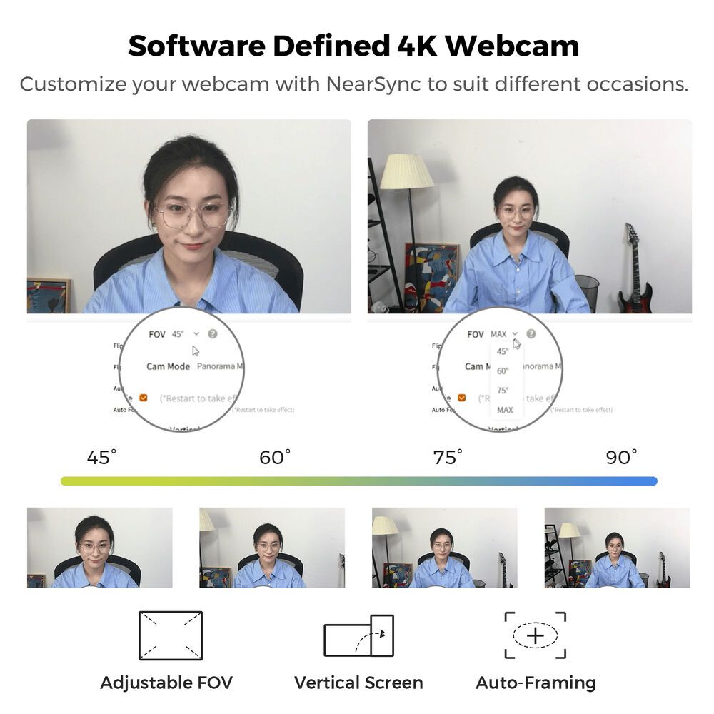 (ใหม่ 2026)กล้อง Nearity CC200 กล้อง Webcam