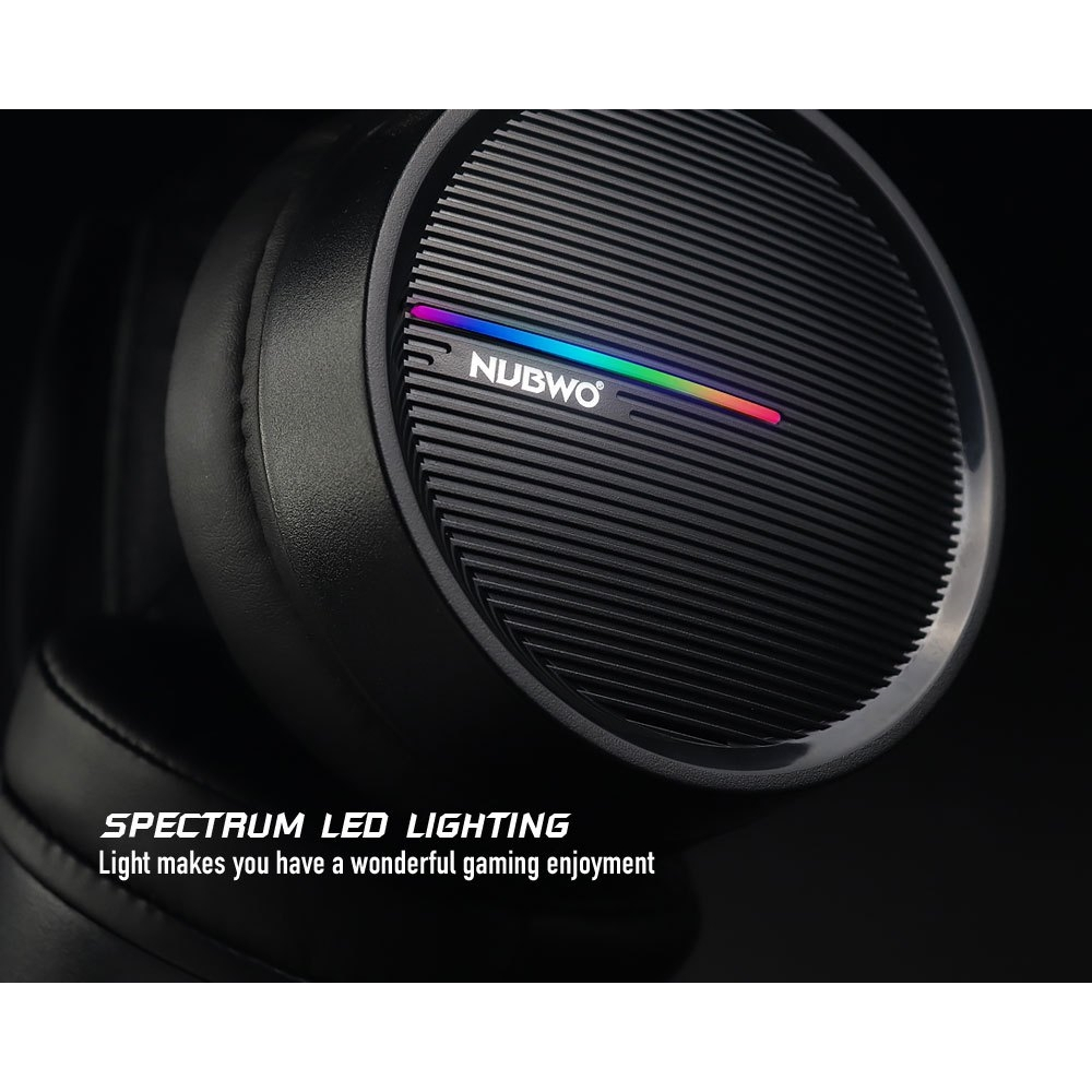 Nubwo X98 หูฟังเกมมิ่งฉแบบมีสายพร้อมไฟ LED เสียงรอบทิศทาง Gaming Headset