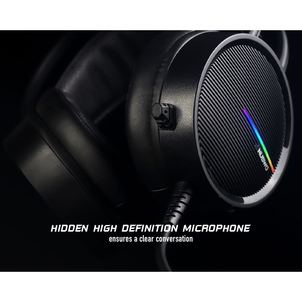 Nubwo X98 หูฟังเกมมิ่งฉแบบมีสายพร้อมไฟ LED เสียงรอบทิศทาง Gaming Headset