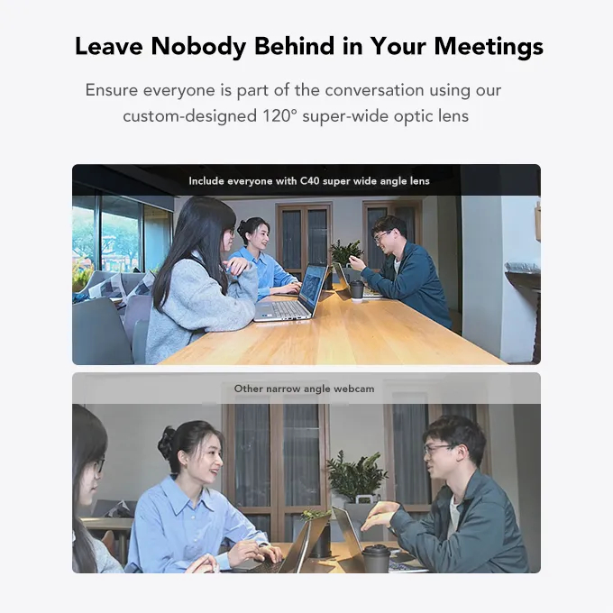 Nuroum C40 Conference Room Camera For Immersive Meeting กล้องเว็บแคม 120° ultra-wide-angle camera ระดับ 1440p 
