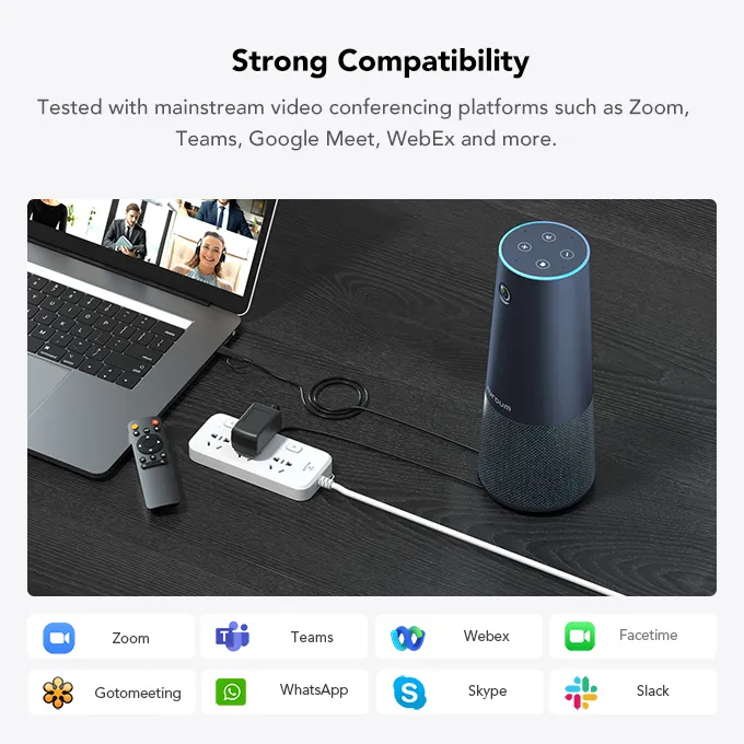 Nuroum C40 Conference Room Camera For Immersive Meeting กล้องเว็บแคม 120° ultra-wide-angle camera ระดับ 1440p 