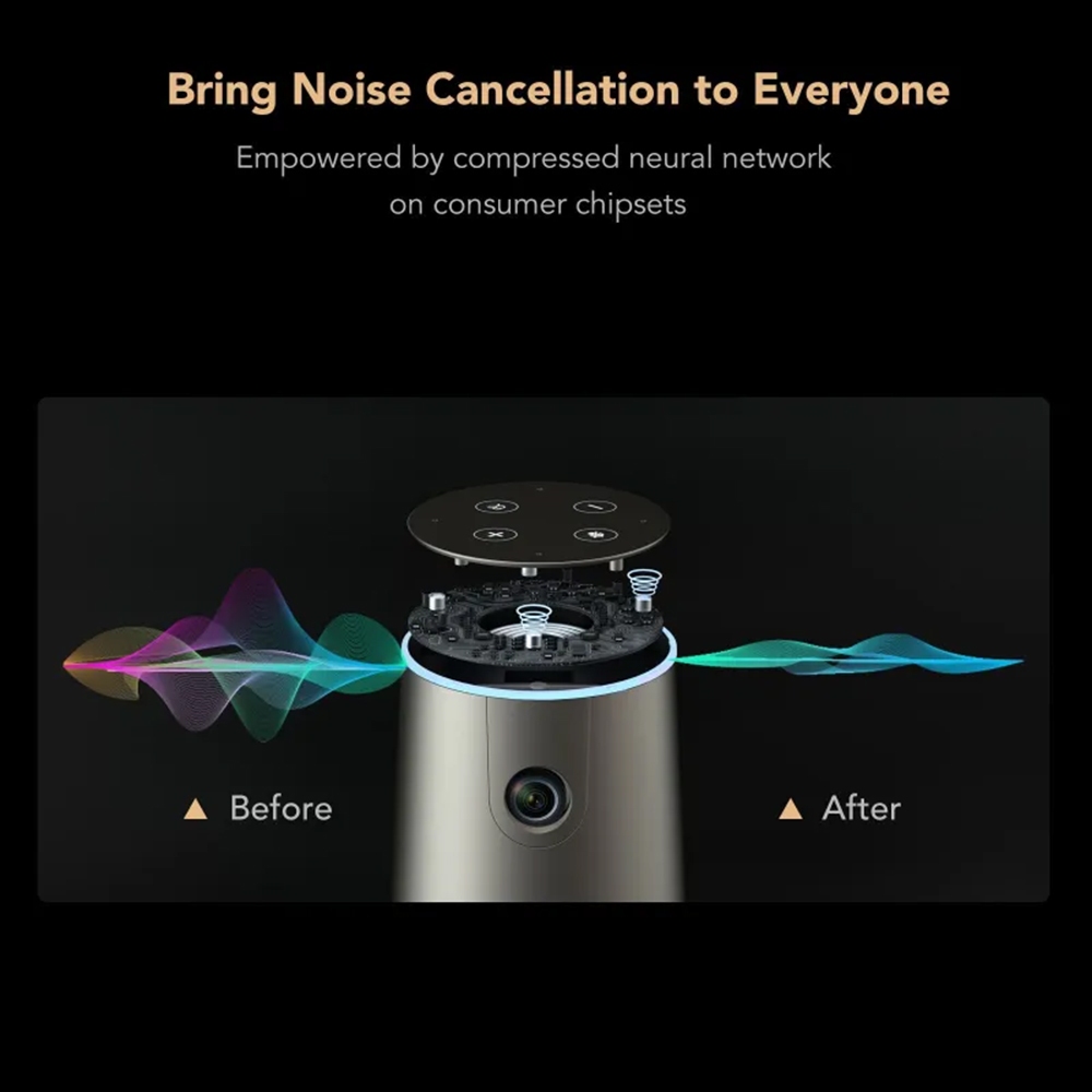 Nuroum C46 All-in-one 4K Meeting Camera กล้องประชุม 4K มุมมอง 120° เซ็นเซอร์ SONY CMOS 8MP มีไมค์ตัดเสียงรบกวน