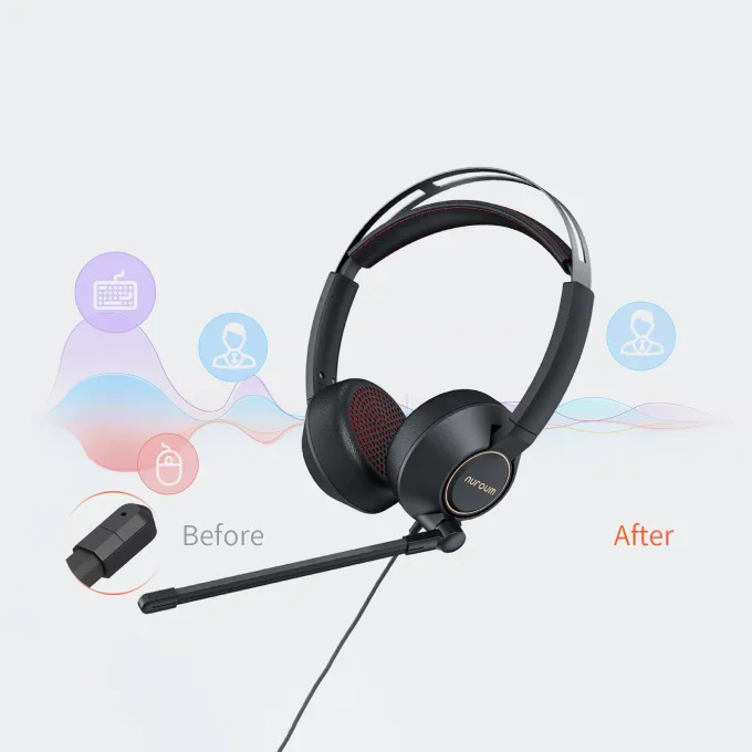 Nuroum HP11DU Business Headset for Hybrid Work