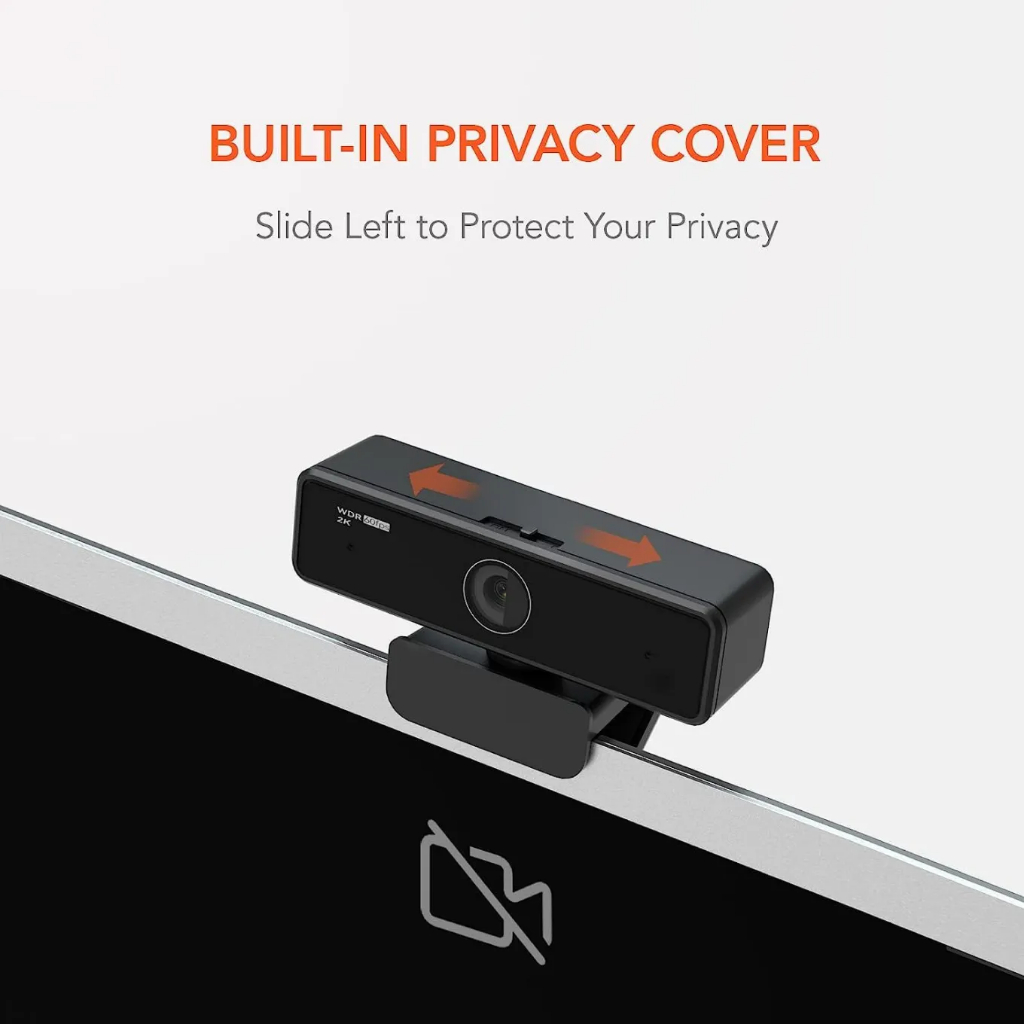 Nuroum V11 2K AI-Powered Business Webcam กล้องเว็บแคม คมชัด 1440p 2K WDR