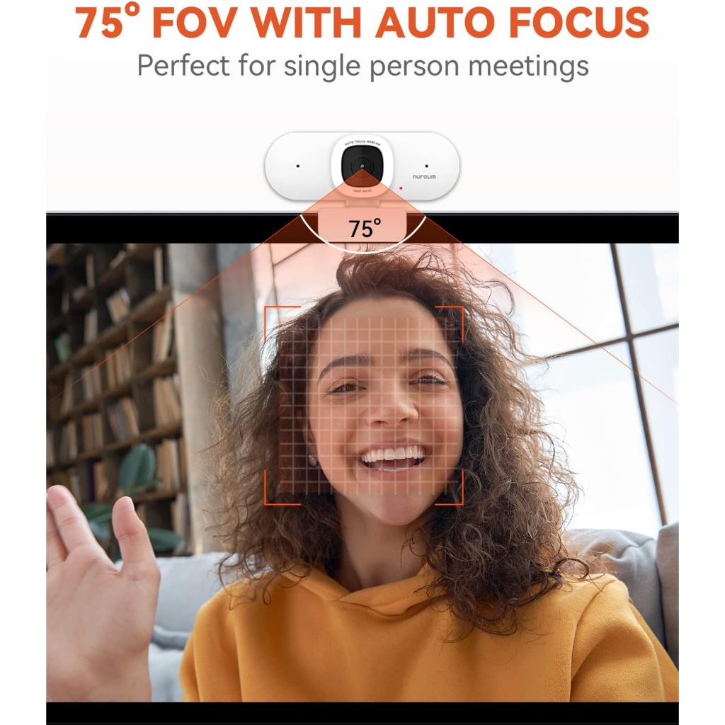 Nuroum V15-AF 2K Image Webcam For Streaming กล้องเว็บแคม Video 1080p