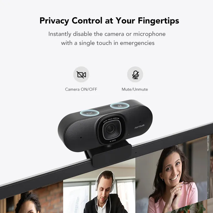 Nuroum V32-AF 4K Webcam For Streaming กล้องเว็บแคมสำหรับสตรีมมิ่งและการทำงาน
