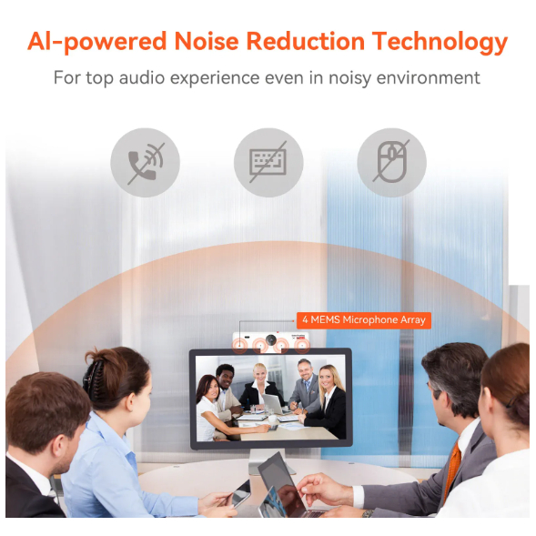 NUROUM V34AF 4K CONFERENCE WEBCAM กล้องเว็บแคม คมชัด 4K HD