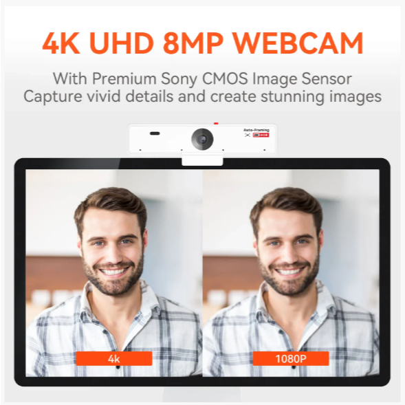 NUROUM V34AF 4K CONFERENCE WEBCAM กล้องเว็บแคม คมชัด 4K HD