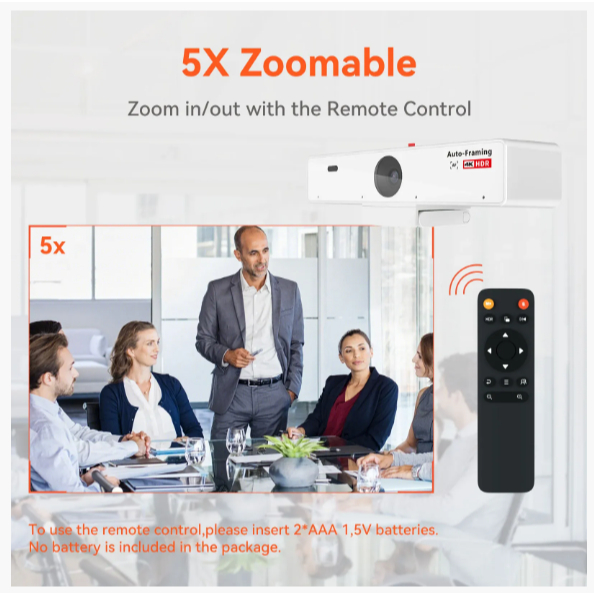 NUROUM V34AF 4K CONFERENCE WEBCAM กล้องเว็บแคม คมชัด 4K HD