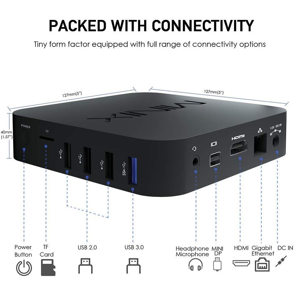 MINIX Z83-4 MAX 4GB/128GB Fanless Mini PC + Window Os