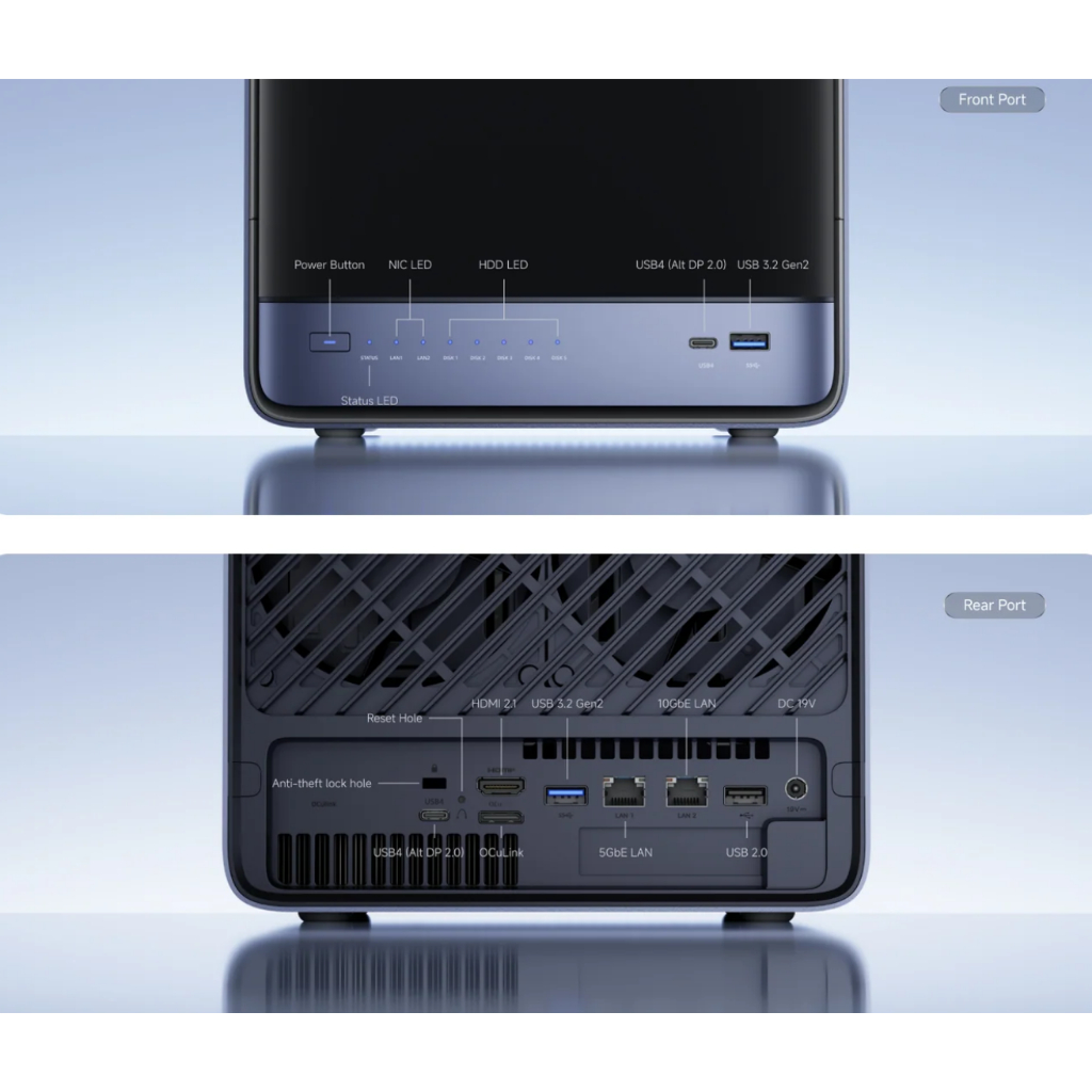 MINISFORUM N5 AIR, AMD RYZEN 7 H255, 16GB+64GB OS MINICLOUD