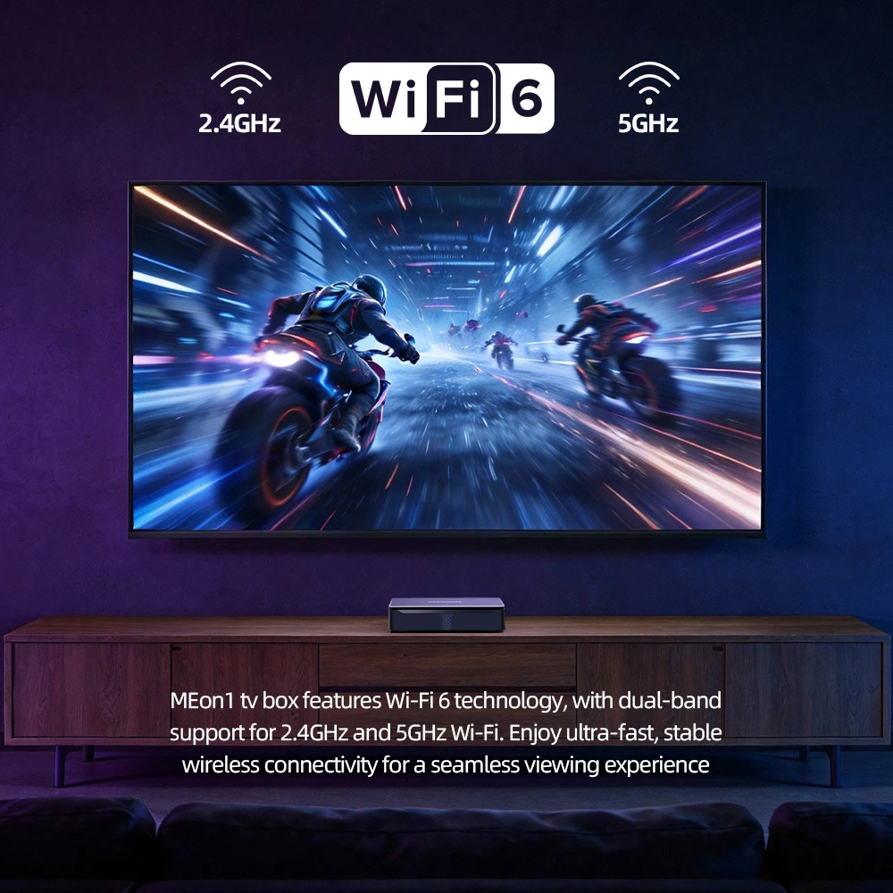 MECOOL MEon1 Netflix 4K Android TV BOX Google TV Dolby Vision 2GB DDR4 LAN WIFI 6 IP TV Stream TVBOX