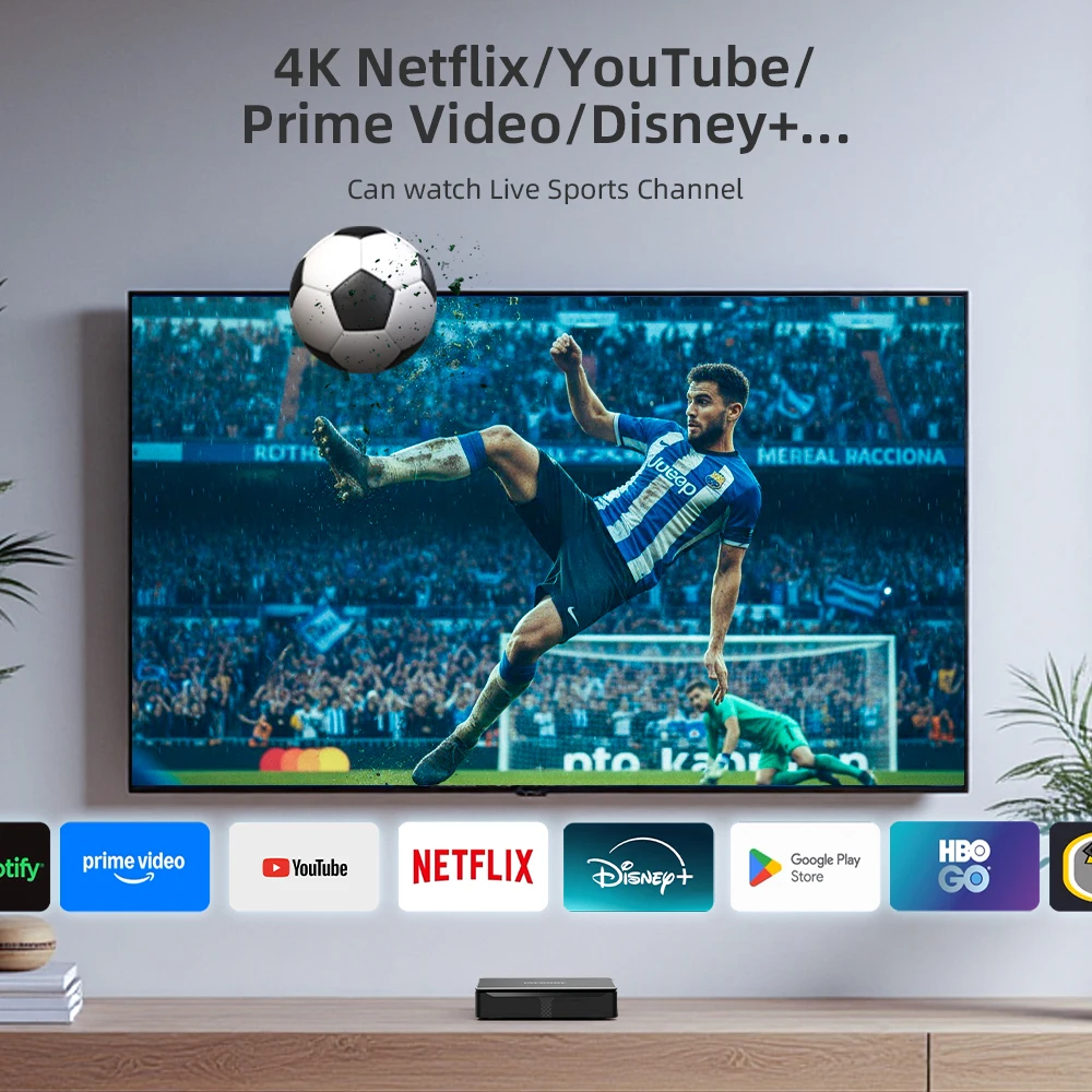 MECOOL MEon1 Netflix 4K Android TV BOX Google TV Dolby Vision 2GB DDR4 LAN WIFI 6 IP TV Stream TVBOX