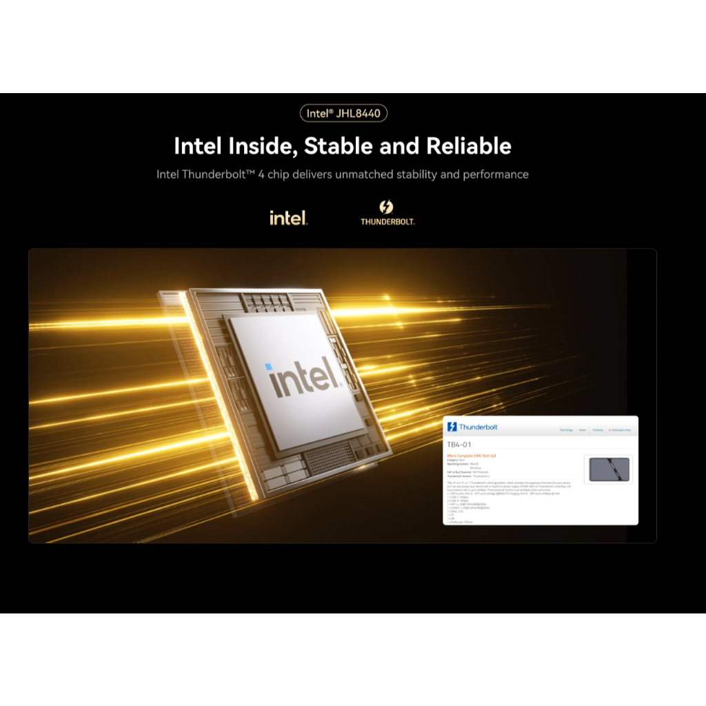 (Official)MINISFORUM TB4-01 12 in 1 Thunderbolt™ 4 Dock