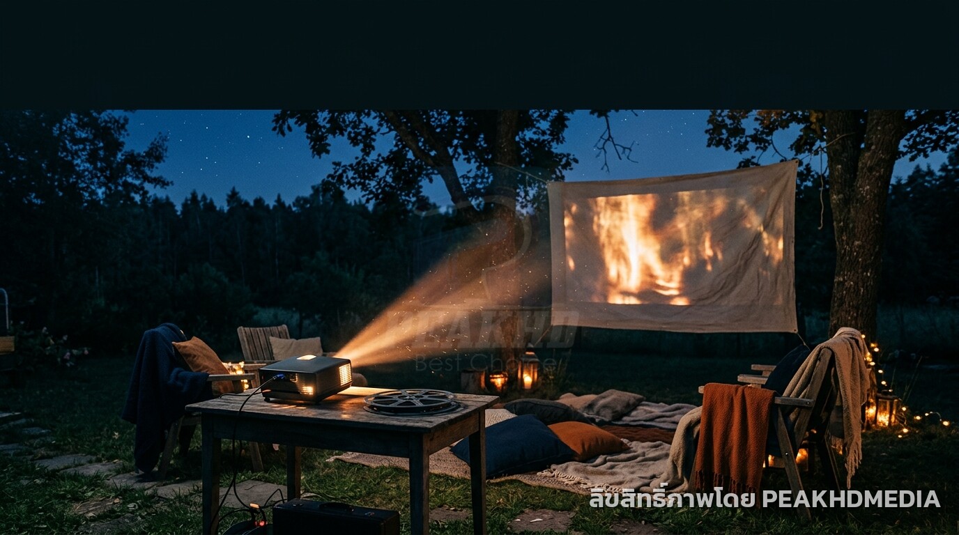 ดูหนังกลางแจ้งด้วยโปรเจคเตอร์ ทำได้จริงแค่ไหน และต้องเตรียมตัวอย่างไร