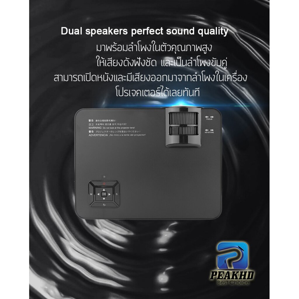 OWLENZ SD150 โปรเจคเตอร์> มีรีวิว 5000 LUX Lumens คมชัดภาพสวย รับประกันสินค้า ชัดกว่า Wanbo