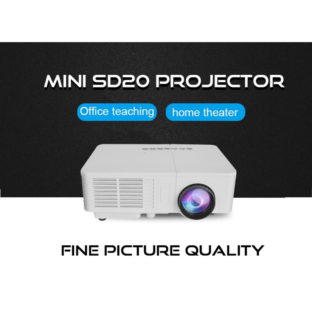 🔥รุ่นเริ่มต้น!ประหยัด OWLENZ SD20 Mini Projector โปรเจคเตอร์(ดีกว่า YG300 UC28 SD30)ขนาดเล็กเพื่อพกพา +ประกัน3
