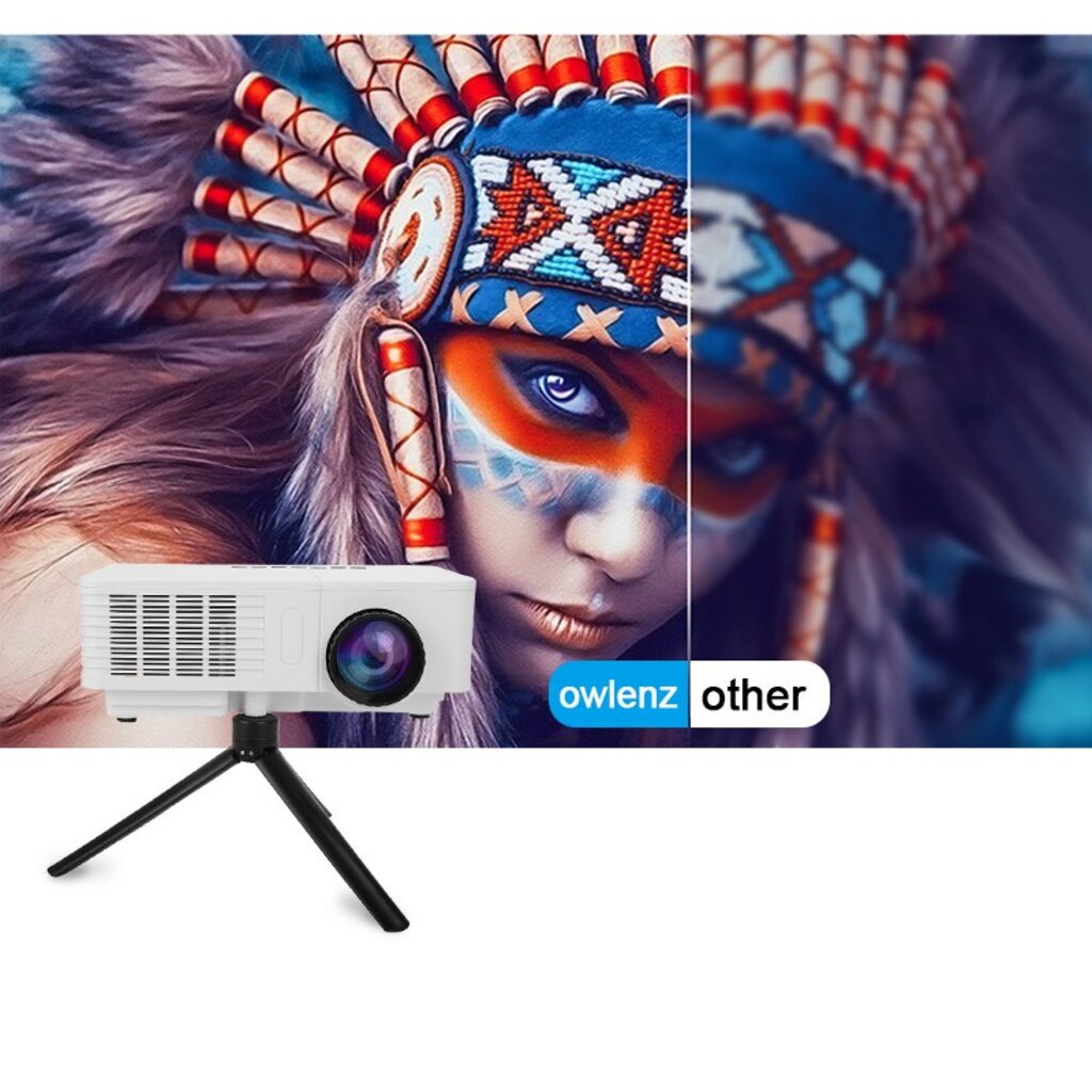 🔥รุ่นเริ่มต้น!ประหยัด OWLENZ SD20 Mini Projector โปรเจคเตอร์(ดีกว่า YG300 UC28 SD30)ขนาดเล็กเพื่อพกพา +ประกัน3