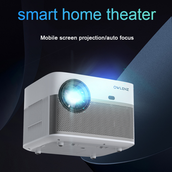 OWLENZ SD600 รุ่น Android โปรเจคเตอร์รองรับ 4K ภาพ Native 1080P สว่างสูง 12000 Lux lumens 550 ANSI lumens