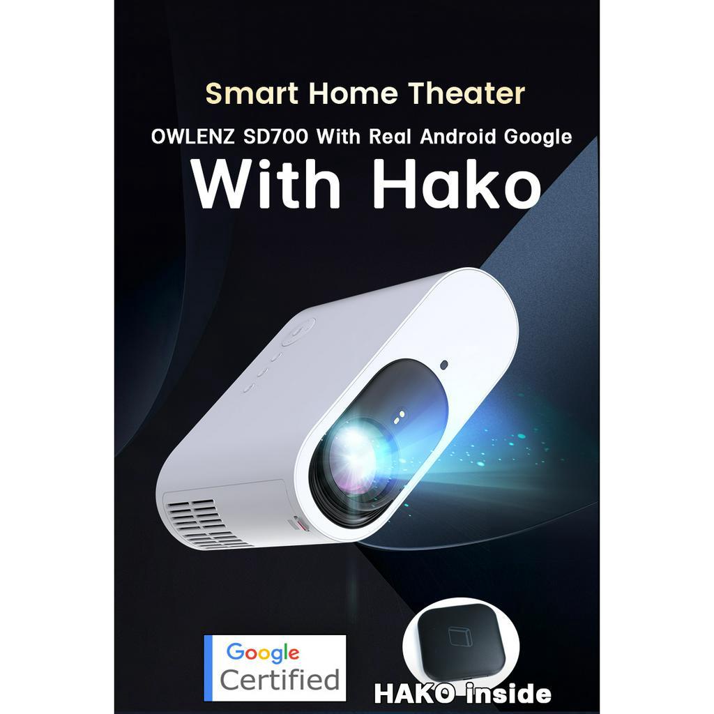 Owlenz SD700 Google Certified Android แท้ โปรเจคเตอร์ตัว Top แสงสูง 700 Ansi lumens ดีกว่า Wanbo TT T6max T2R