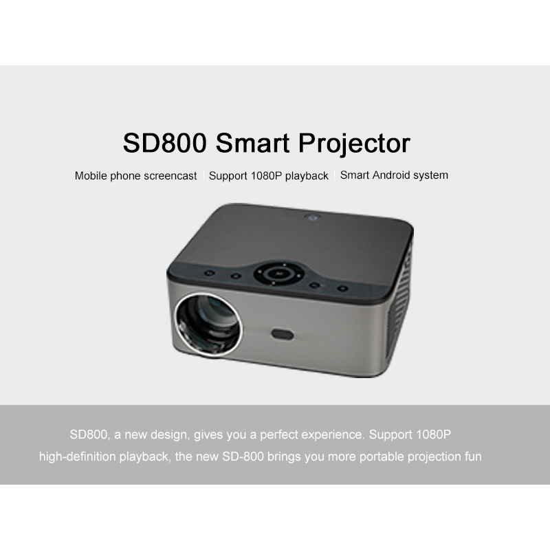 โปรเจคเตอร์ OWLENZ SD800 / 800E Android รองรับ 4K ภาพ Native 1080P สว่างสูง 550 ANSI Lumens