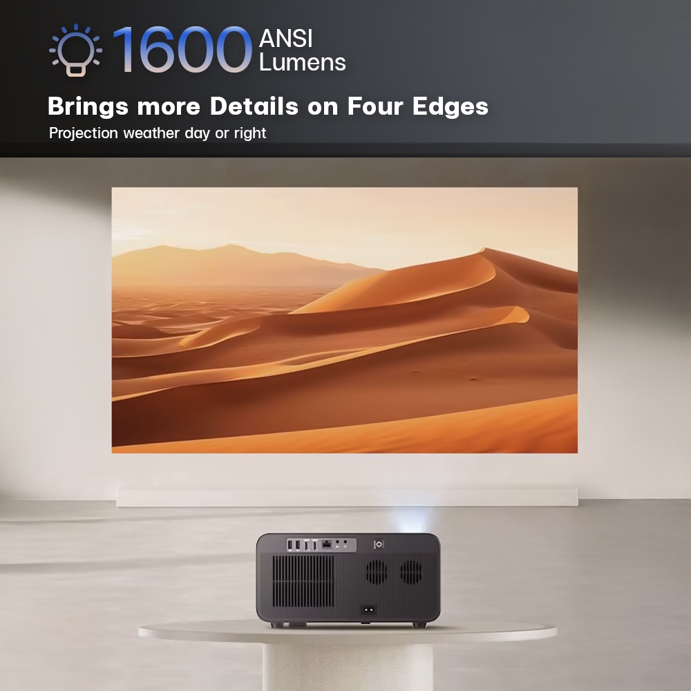 OWLENZ x CLOUD-D SD1200 ใหม่2025 โปรเจคเตอร์ 1600 ANSI Lumens ระบบ Android 13.0 Auto Focus+Keystone