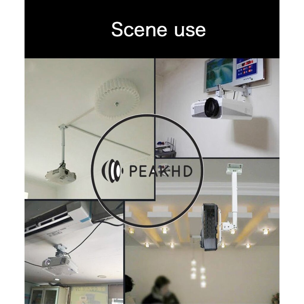 PEAK ขายึด ขาแขวน โปรเจคเตอร์ ปรับความยาวได้ 43-65 ซม. สำหรับทุกรุ่น Hanger projector เหมาะสำหรับโปรเจคเตอร์
