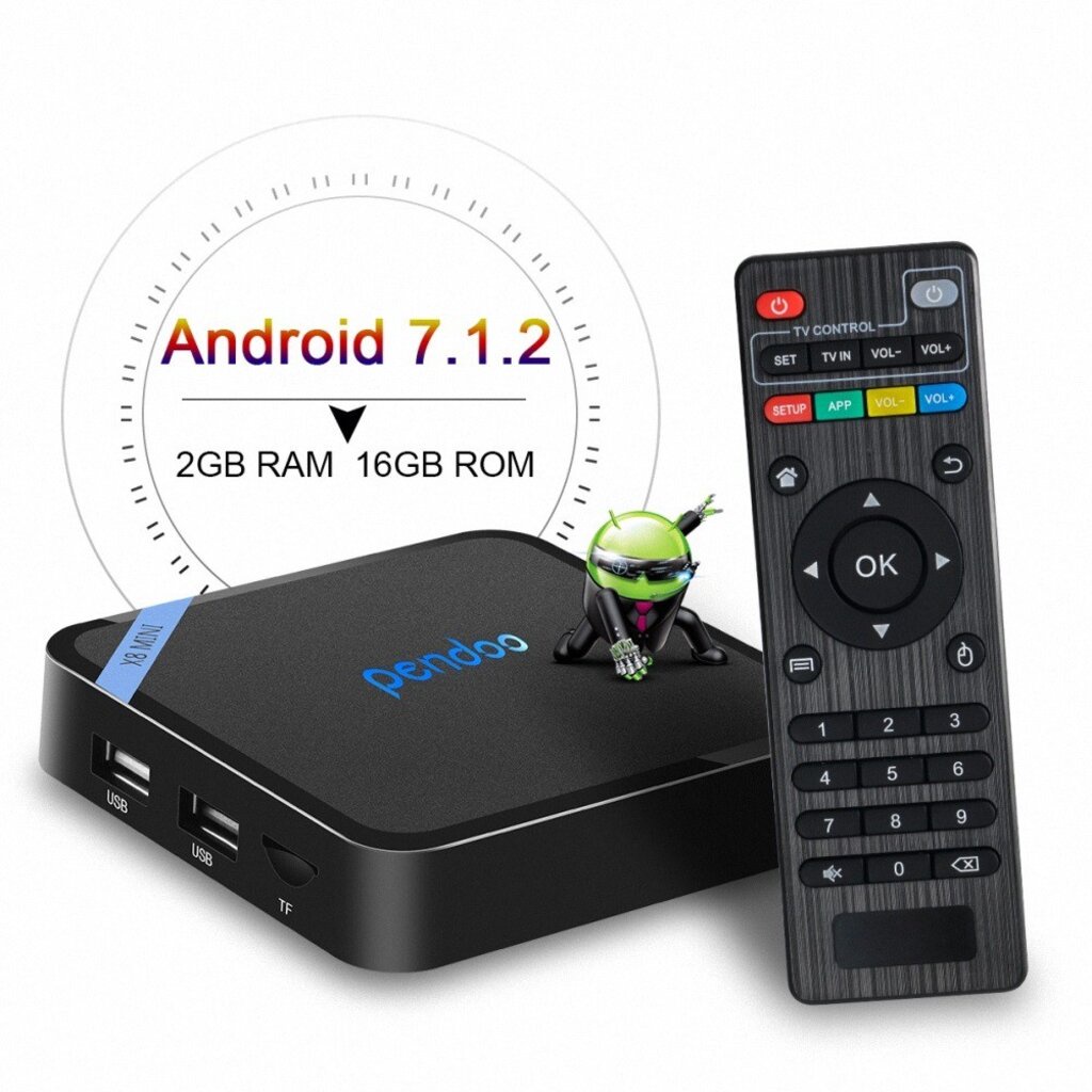 PENDOO X8 Mini Chipset S905W Android 7.0 Ram2GB/16GB เสถียร เล่นเว็บ Youtube กล่อง Android box ปี 2020 มีใบอนุ