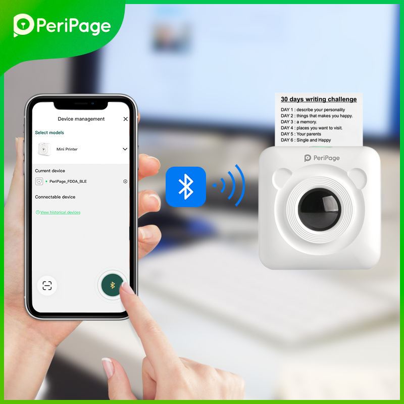 Peripage C6 Portable เครื่องปริ้นพกพาไร้สาย
