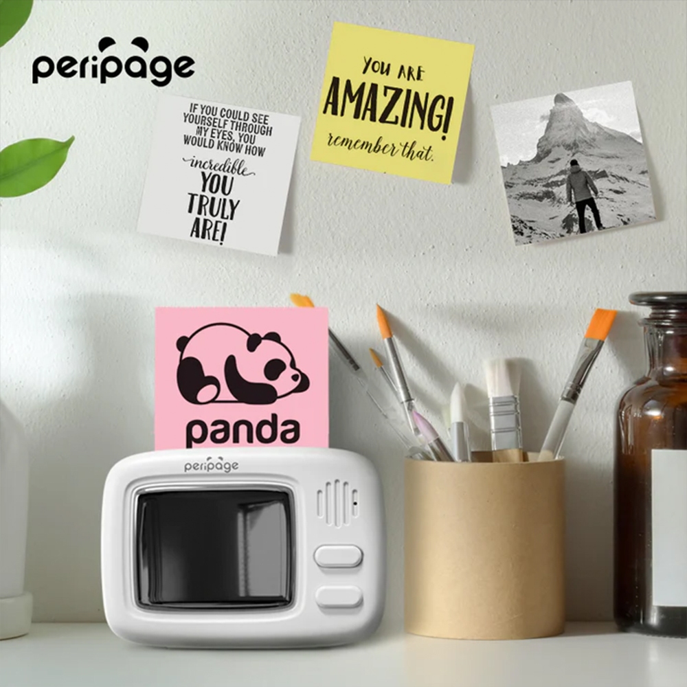 Peripage Mini Printer A2 รุ่นใหม่ล่าสุด เครื่องปริ้นพกพาไร้สาย เชื่อมต่อมือถือได้