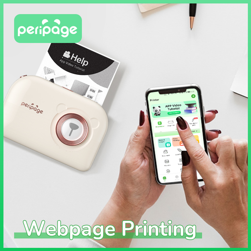 Peripage Mini Printer A3X เครื่องปริ้นพกพาไร้สาย