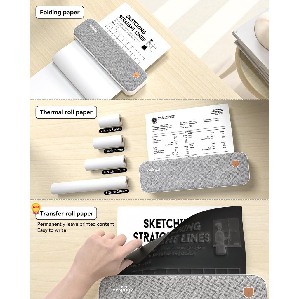 Peripage Mini Printer A40 GiftBox เครื่องปริ้นพกพาไร้สาย กล่องของขวัญเครื่องพิมพ์ขนาดเล็ก